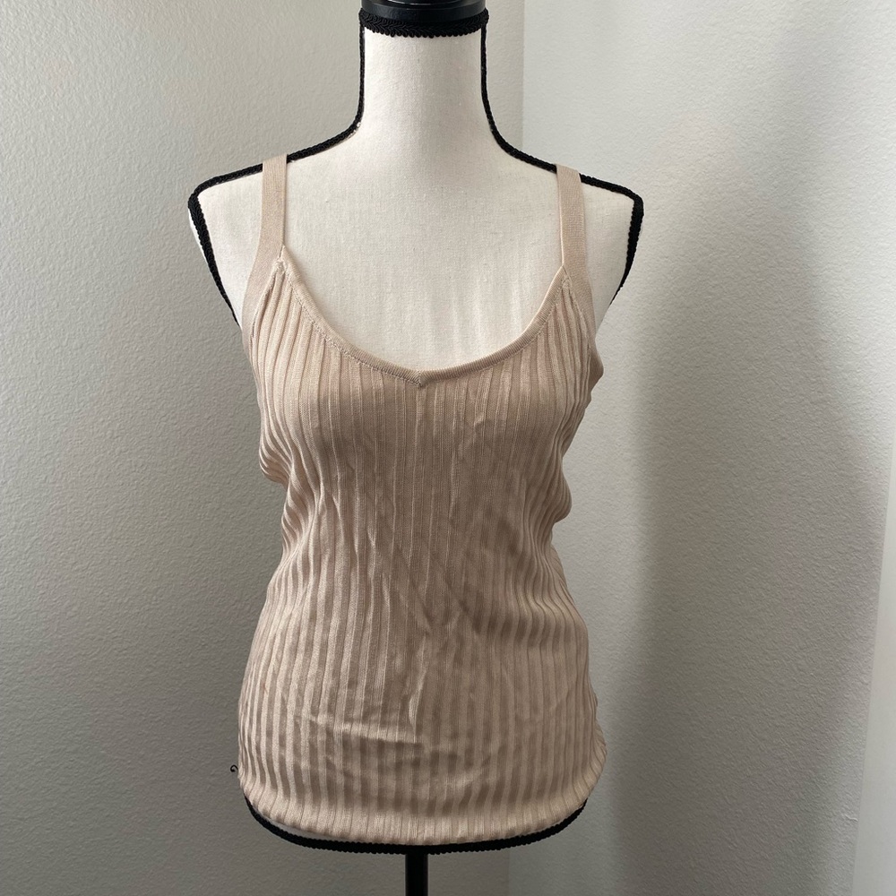 Guess tan tank with adjustable straps